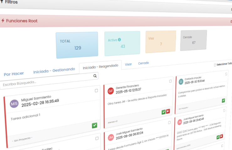 Tablero de Tareas en Atenea